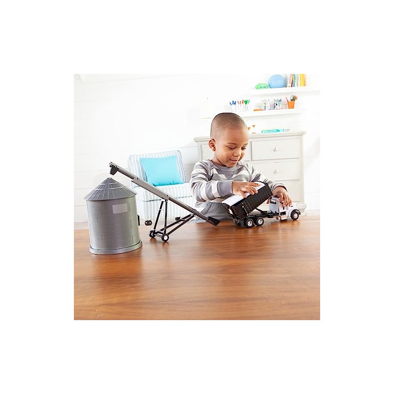 TOMY Big Farm Grain Harvesting Set and Peterbilt 367 Straight