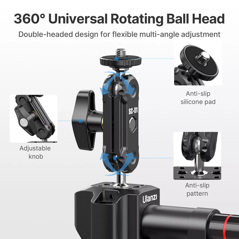 DJI, Instar360, GoPro Ulanzi SC-01 Strong Suction Cup Mount for