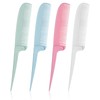 Ouligay 4Pcs Rat Tail Comb for Parting Women Folding Fine