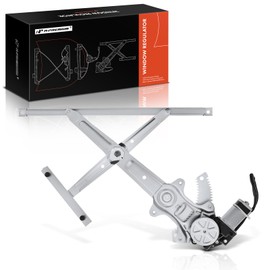 A-Premium Front Left Electric Power Window Regulator with 2-Pin Motor Compatible with Nissan Versa 2012-2019, Versa Note 2014-2019, Front Driver Side, Replace# 807313BA0A