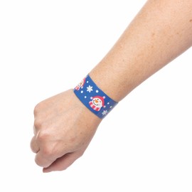 Baker Ross FC254 Snowman Snap Bracelets, Pack of 4 - Small Children's Gifts, Children's Birthday Gift, Santa Claus Gift, Advent Calendar Gifts