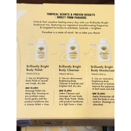 Paradise Isle of paradise body  brighter in paradise set Body Polish,cleanse