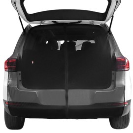 BAIFULAI Car Tailgate Mosquito Net Sun Protection Curtains, 180 x 150 cm Removable Magnetic Curtain, Boot Cover Mesh, Portable Windproof Rear Tent Screen