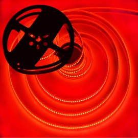 HAASHADA LED Strip Lights, DC12V 5m/16.4ft Dimmable 2835 LED Lights Strip, Super Bright 1200 LEDs 24000LM LED Ribbon Strip Lights Tube Waterproof IP67, 2 Times Brightness Than SMD 5050 (Red)