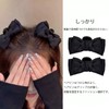 小さな前髪用リボンクリップ、パールヘアクリップ1組黒と白シンプルでスタイリッシュ韓国風キュートでエレガント普段使いに最適（2個セット）