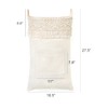 Mkono Macrame Hanging Laundry Hamper Bag Over The Door Organizer