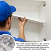 40 Pack 5mm Clear Shelf Support Pegs – Plastic Cabinet