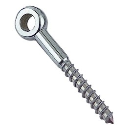 Eye Bolt with Wood Thread 8 x 60 4 Pieces Stainless Steel A4 - Ring Bolt with Wood Thread, Eye Bolt/Eye Bolt - NIRO, Nirosta, AISI 316