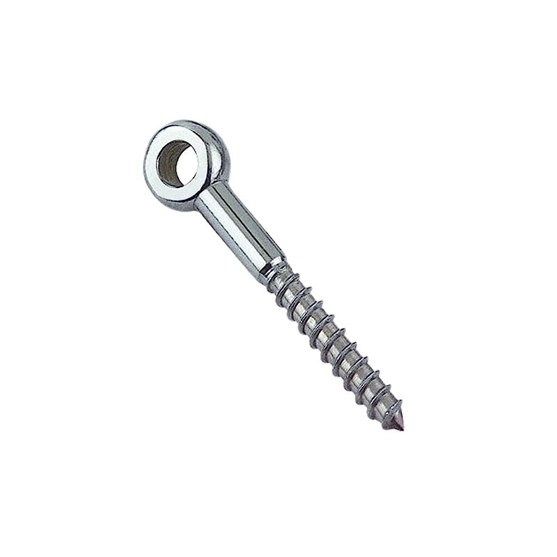 Eye Bolt with Wood Thread 8 x 60 4 Pieces
