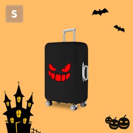 GigabitBest Luggage Covers For Suitcase Tsa Approved, Washable Luggage Cover Elastic Luggage Protector Scratch Resistant Luggage Cover For 18-20 Inch Wheeled Luggage(Red Eye-20 inch)