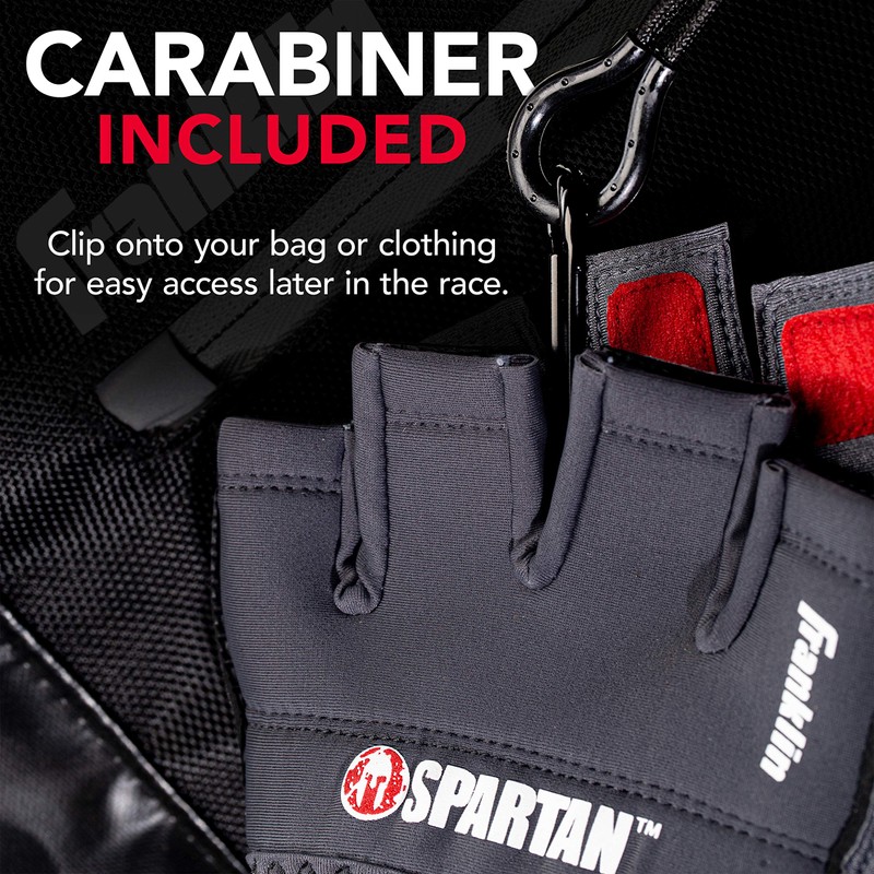 Franklin Sports Spartan Race Minimalist Traditional OCR Glove Pair