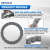 PETCHOR Twisted Fur Grey Soft Steering Wheel Cover, Fluffy Car