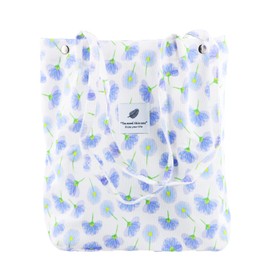 Corduroy Tote Bag,Extra Large Capacity Handbags,Shopping Bag with Inner Pocket,for Women Ladies Girls Casual Shopping,Floral Pattern,Fresh,Suitable for Summer,for Work School College Daily Use