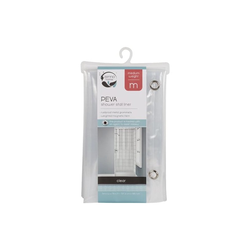 Zenna Home 78 in. H x 54 in. W Clear