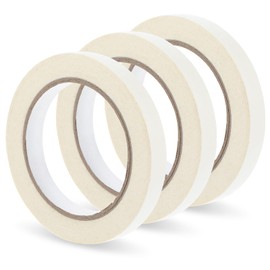 Gjinxi White Art Tape 3 Pcs Medium Tack Artist Masking Tape Paper Masking Art Tape Medium TackAdhesive Painters Sticky Craft Supplies for Drafting 0.6 Inch Wide 165FT Long