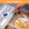 Plastic Wrap Cutter Slide Cutter - Reusable Snap-on Sliding Cutter