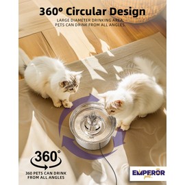 Replacement Pump for Cat Water Fountain | 108oz/3.2L Cat Fountain Stainless Steel Cat Water Fountain for Cats Inside, Pet Water Fountain Dog Water Dispenser -Pump