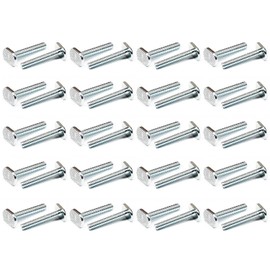 POWERTEC 5/16"-18 T Track Bolts 40 Pack - 1-1/2 Inch Long T Slot Bolts for Universal T Track Accessories
