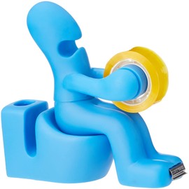 Suck UK | Novelty Desk Organiser | Desk Tidy for Sticky Notes, Paper Clips & Pen Storage | Cellotape Dispenser and Tape | Pencil Holder Or Pen Holder for Desk | Funny Desk Accessories & Office Gifts