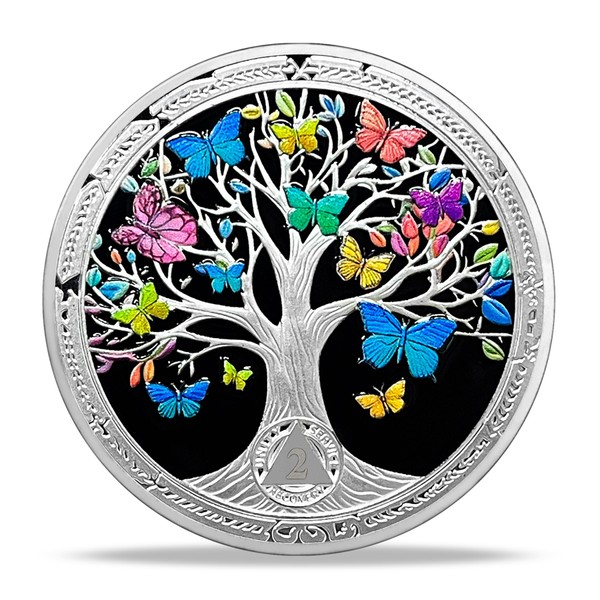 RYUKENLM 2 Month Sobriety Coin Two Month Sobriety Chip Medallion