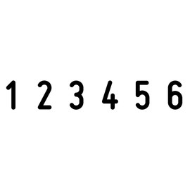 Trodat 1546 Manual Numberer Stamp, 6 Bands, 4mm Character Size, Format: 123456