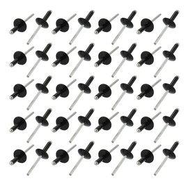 Sourcingmap 40 Pcs 4.8mm x 16mm Aluminum Open End Large Flange Blind Rivets