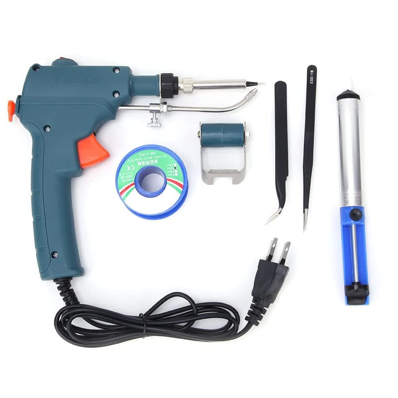 Soldering Gun Kit, 80W Hand Held Internal Heating Soldering Iron