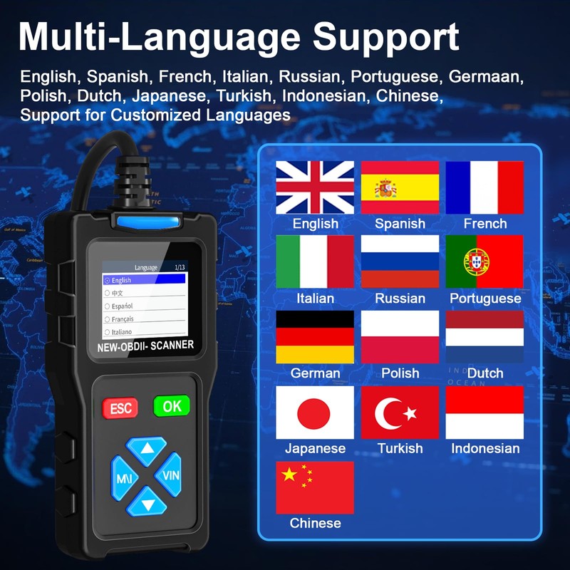 Topdiag T100 OBD2 Scanner: All Mode Diagnostic Code Reader I/M
