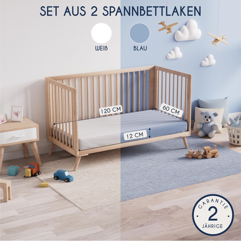 Dreamzie Fitted Cotton Sheet with Elasticated Waistband