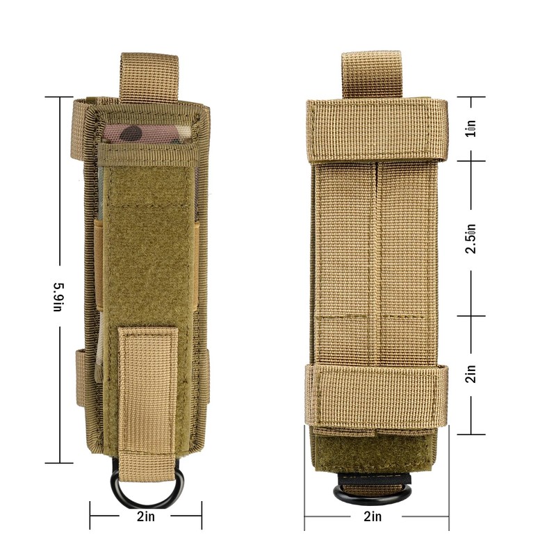 VIPERADE Tactical Flashlight Holster, Molle Flashlight Holder for Belt, Flashlight