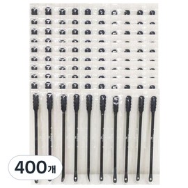 Black sebum swab extruded cotton swab individually packaged, 400 pieces, 1 piece / 블랙 피지면봉 압출 면봉 개별포장, 400개, 1개입