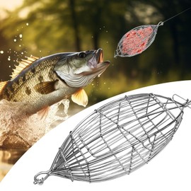 Crawfish Trap Bait, Cage for Shrimp, Stainless Steel Accessories Lure Basket Nest for Carp Groundbait Maggots Reef Area