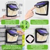 CLAONER Solar Lights Outdoor, [128 LED/6 Packs] Solar Motion Sensor