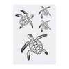 Azeeda 4 x 'Echte Karettschildkröte' Temporäre Tattoos - Wasserfest, Hautfreundlich