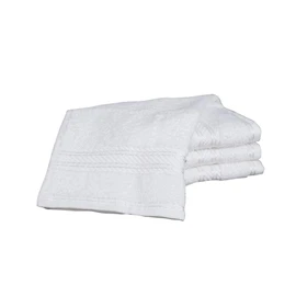 Bentley Priory Linens Supreme Face Flannels for Bathroom 500GSM Super Soft Egyptian Collection Pack of 4 Absorbent and Quick Dry Face Cloth Flannel Towels Set 30 x 30cm (WHITE)