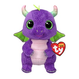 TY Daphne Dinosaur Beanie Boo Regular Soft Plush Toy for Children, Baby Animal, Cuddly Teddy Collector's Plush Toys