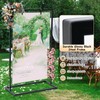 WEIDLUDOR Elegant Wedding Sign Stand & Holder，Black Heavy Duty Metal