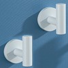 SEABEFORE White Towel Hooks Coat Robe Hook for Bath and