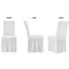 XMNTG Set of 2 Dining Room Chair Slipcovers 1-Piece Stretch