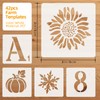 2 Inch Letter Stencils 42 Pcs Numbers Craft Stencils Plastic