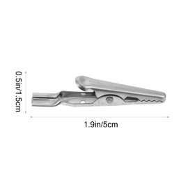 Uonlytech 10pcs Alligator Clips Stainless Steel Clamps Quick Testing
