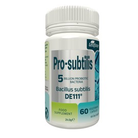 Pro-subtilis (Bacillus subtilis DE111) 60 Capsules - 5 Billion CFU/Capsule (Microbe of The Year 2023)