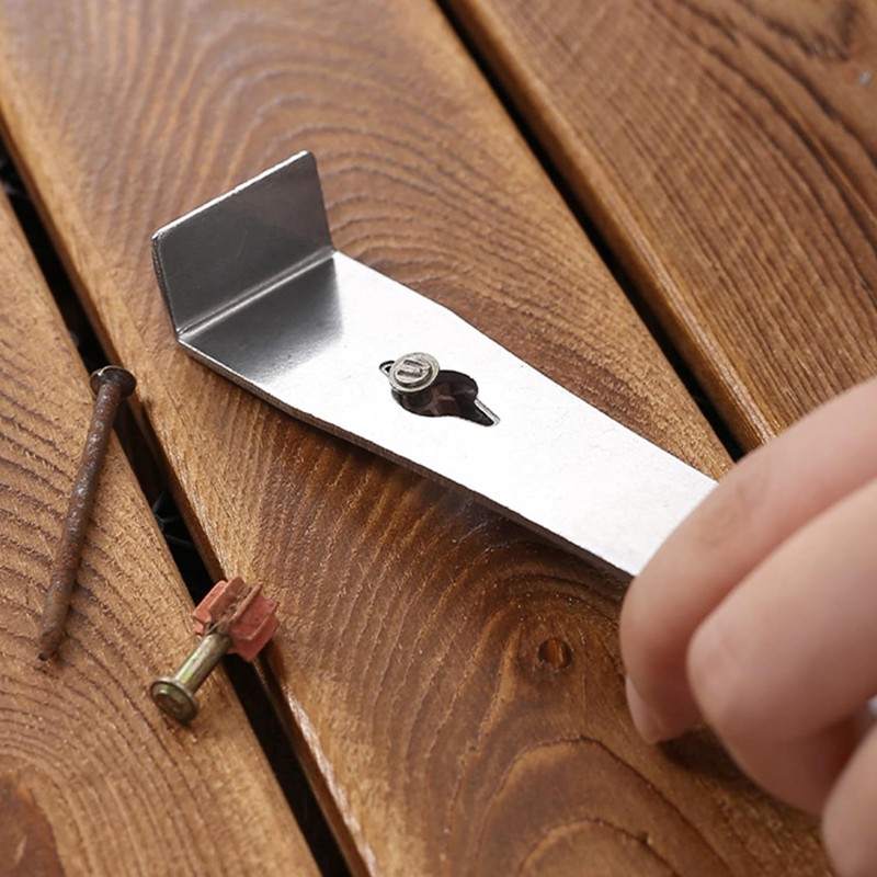 TVSVKWE 3 Pieces Crowbar, Manual Nail Lifter, Stainless Steel Scraper,