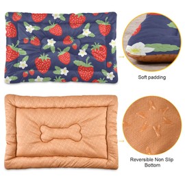xigua Strawberry Pet Bed, Soft Anti-Slip Dog Cat Bed Pet Mattress for Small Medium Large Dogs and Cats, 24 x 18 Inch