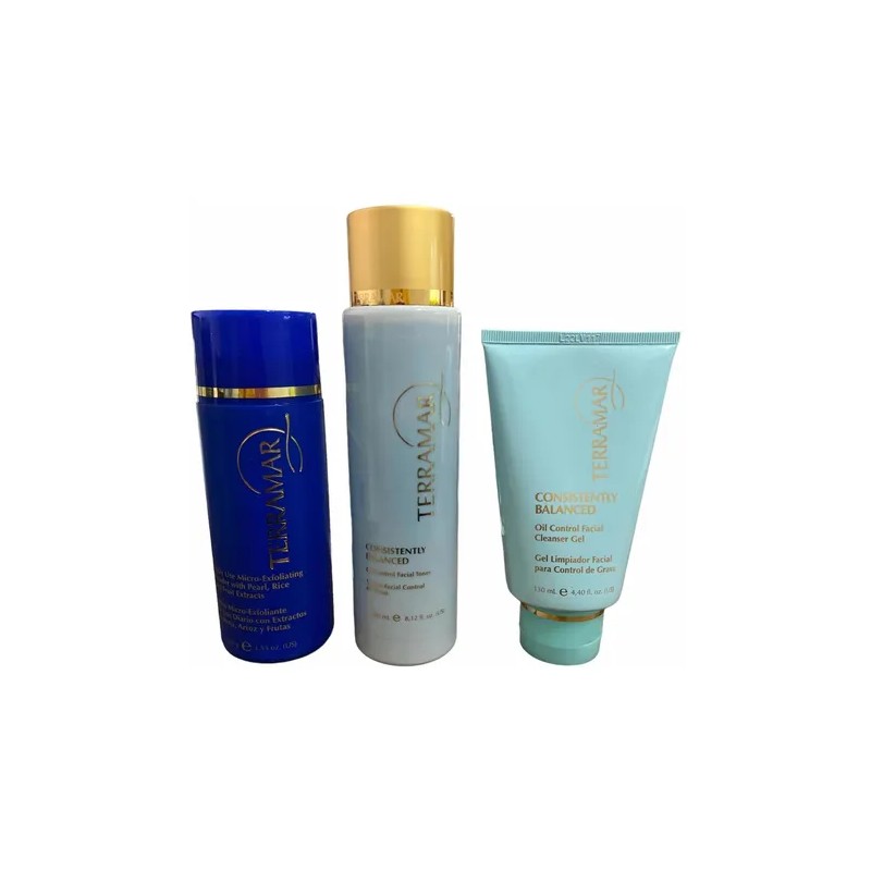 Limpieza Facial Terramar Piel Grasa Microexfoliante Tonico