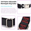 Reflective Martingale Collar with Metal Quick Release Buckle