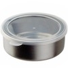 Nagao Storage Container, 4.7 inches (12 cm), Round, Stainless Steel,