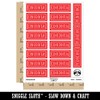 Confidential Double Line Border Document Sticker Pack - Matte Finish