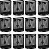 12 Pcs Black Magnetic Pen Pencil Holder with 3 Magnets