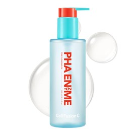 Cell Fusion C PHA Enzyme Pore Cleansing Oil, Makeup Remover with Enzyme, PHA & Jojoba Oil, Removes Blackheads & Sebum, Lightweight Facial Cleanser, 6.76 fl.oz / 200ml